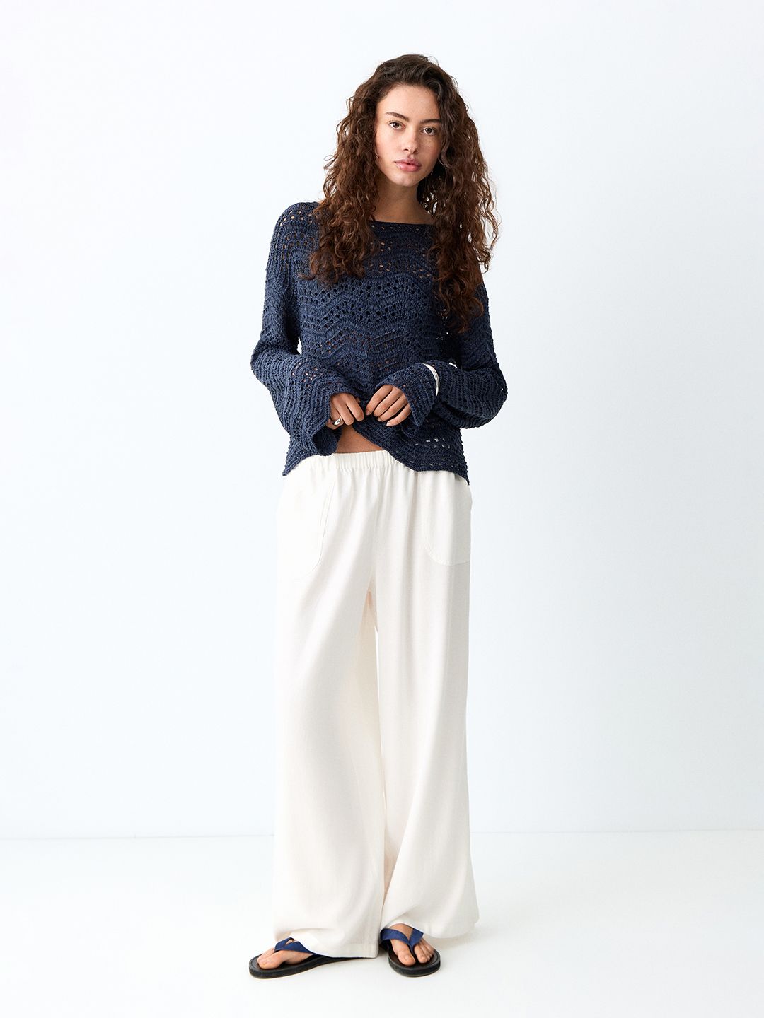 MANGO MNG Women Parallel Trousers-picture-33