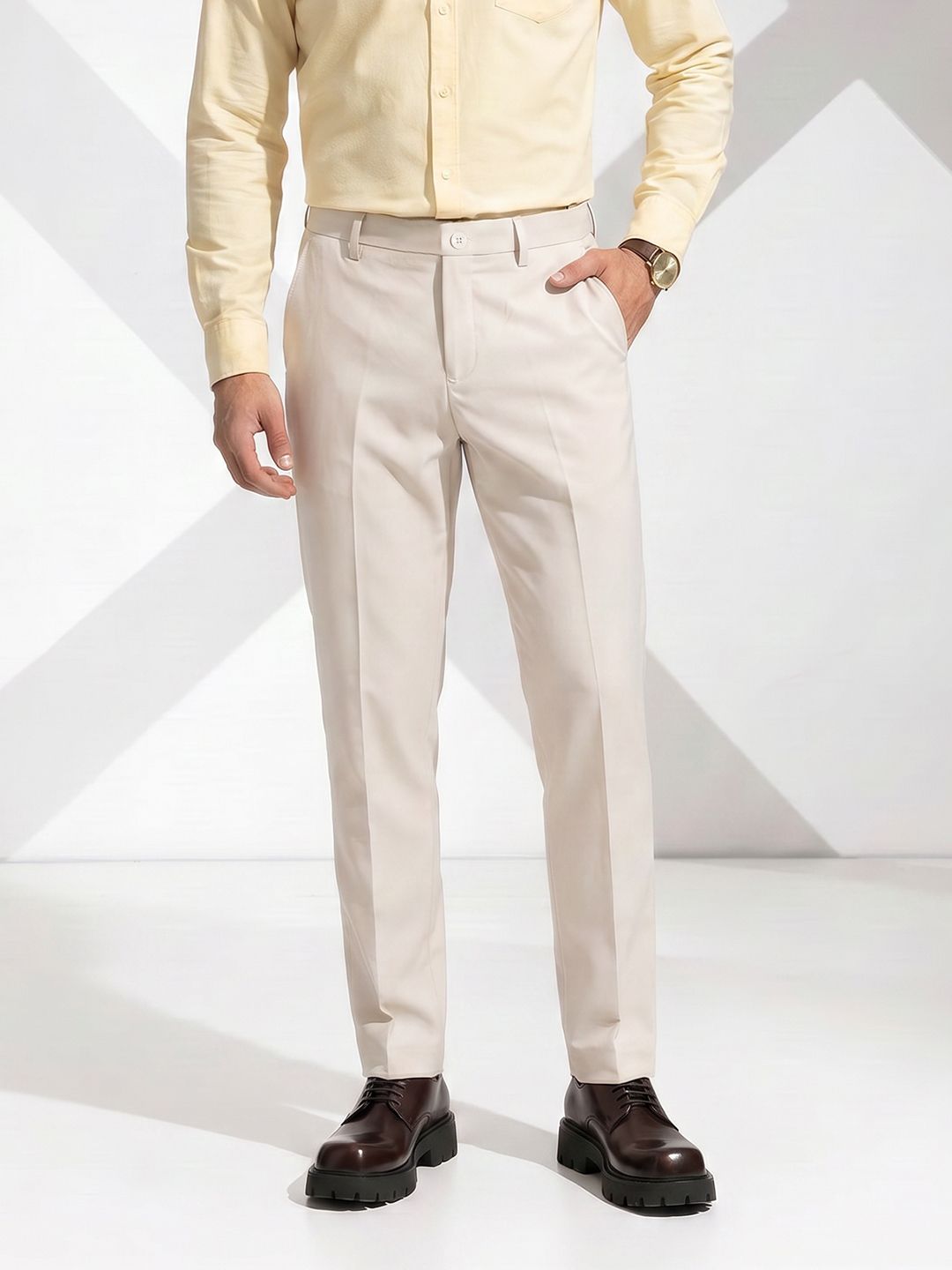 INVICTUS Cotton Formal Trousers-picture-53