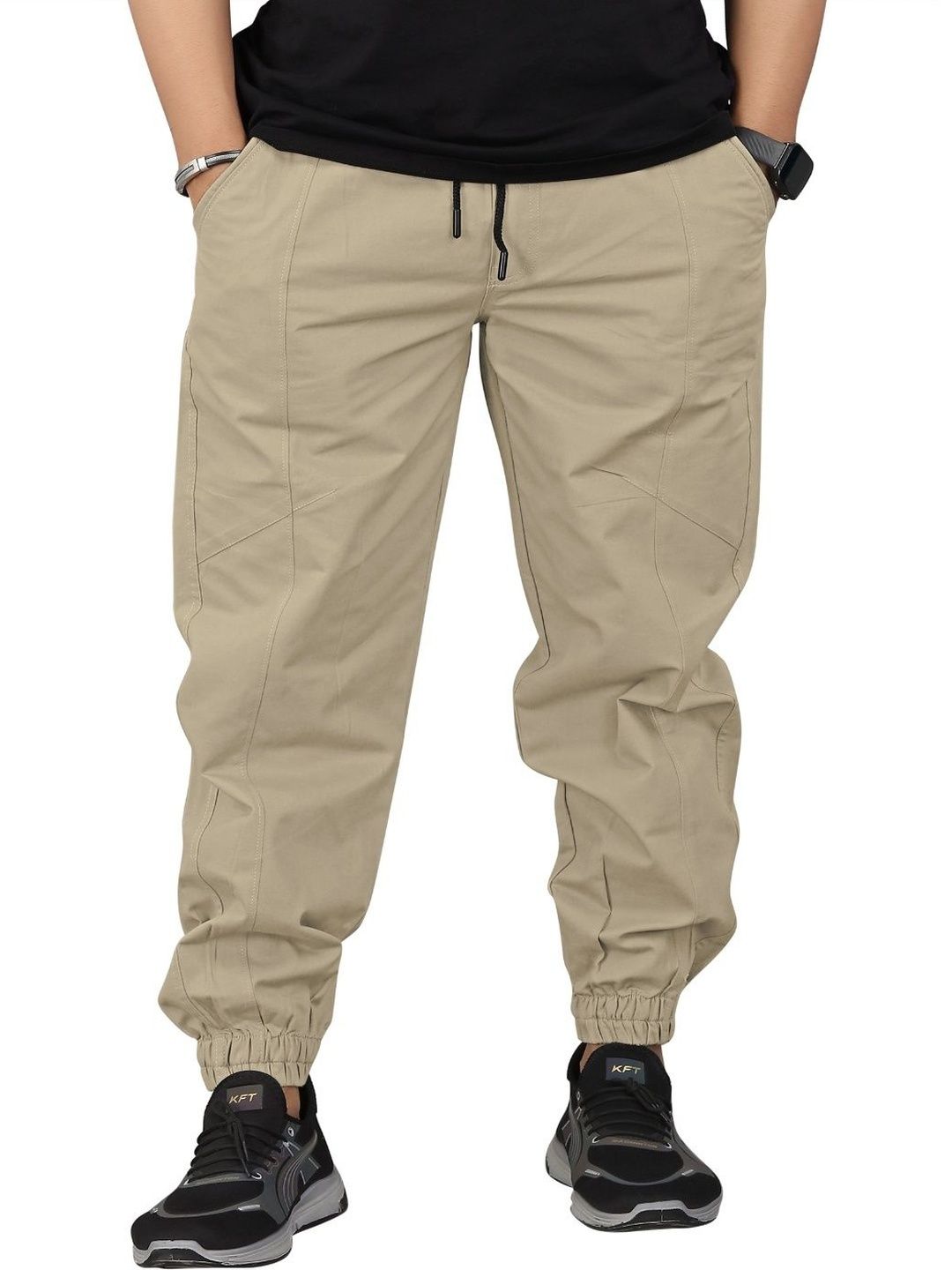 R.Code by The Roadster Life Co. Men Comfort Cotton Cargos Trousers-picture-28