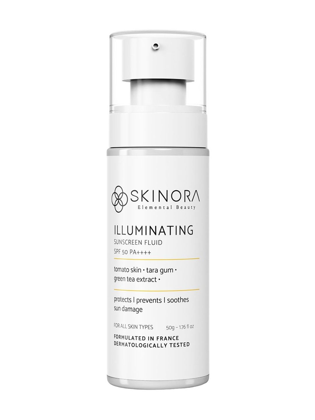 SKINORA Illuminating Sunscreen Fluid SPF 50 PA++++ With Tomato Extract & Green Tea - 50 g-image-41