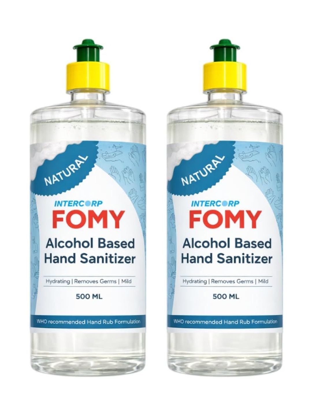 Intercorp Fomy Set Of 2 Disinfectant Liquid Hand Sanitizer - 500 ml Each-image-29