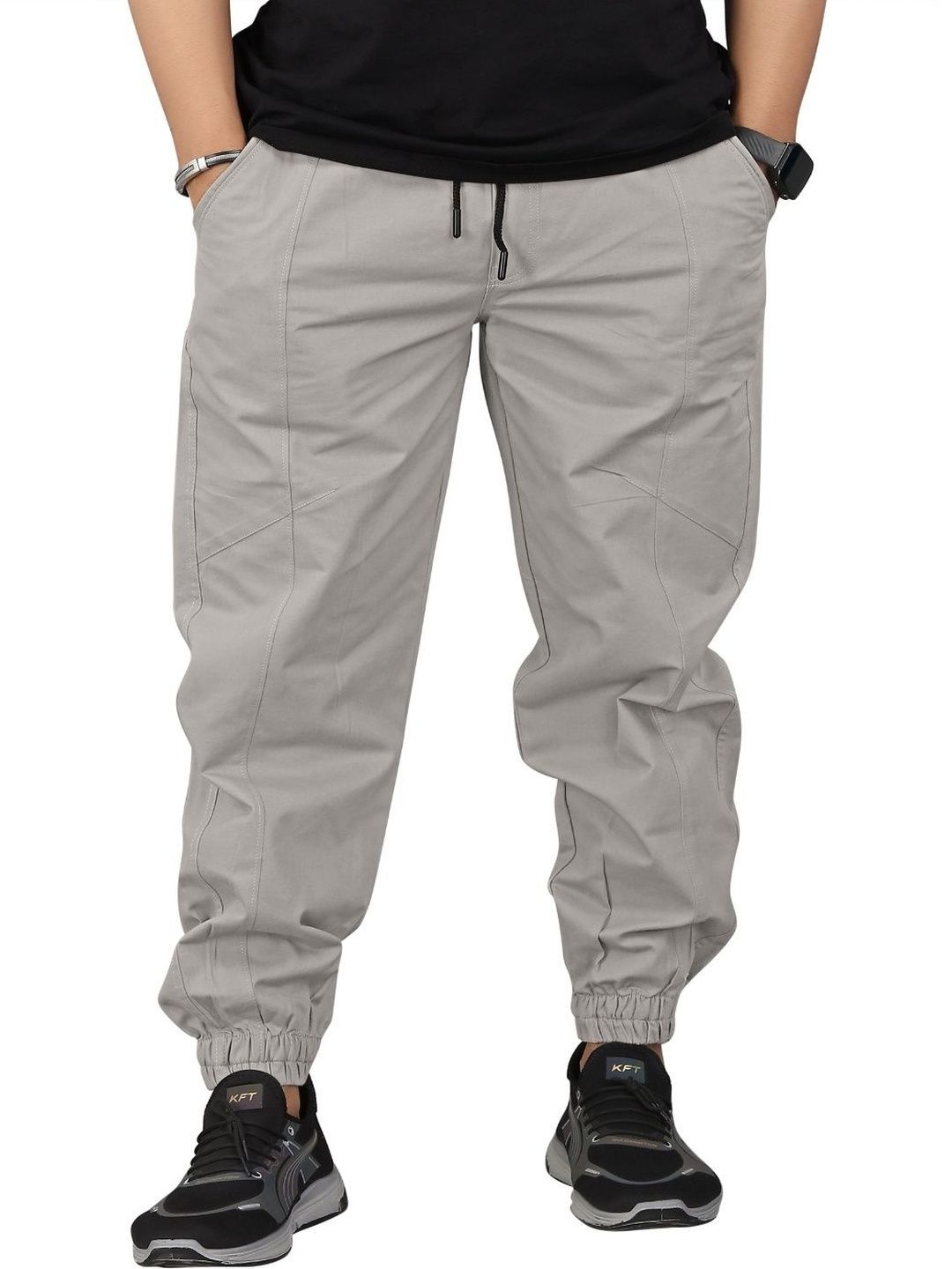R.Code by The Roadster Life Co. Men Comfort Cotton Cargos Trousers-picture-39