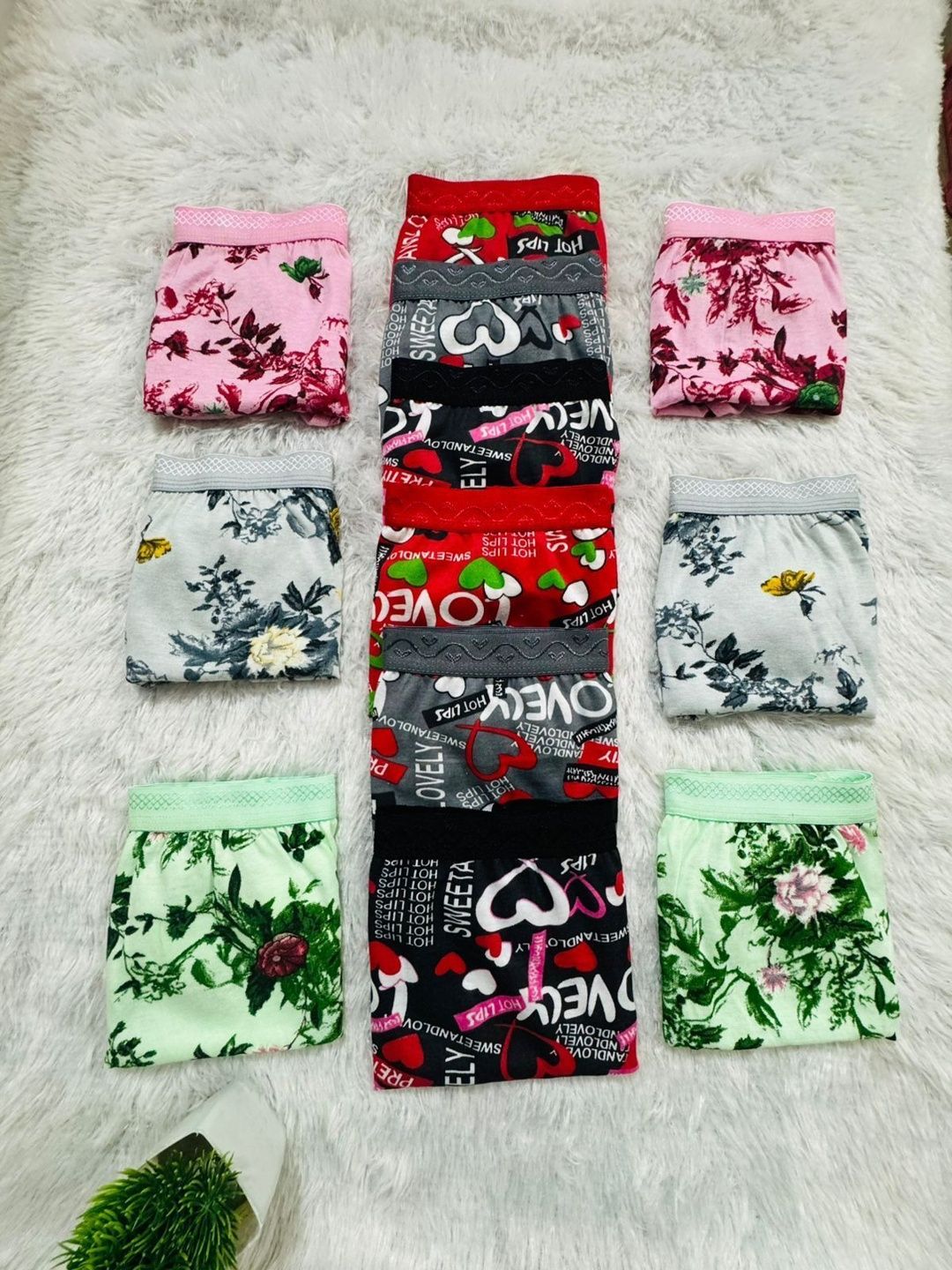 THE TUSHT Women Pack of 12 Printed Basic Briefs-image-46
