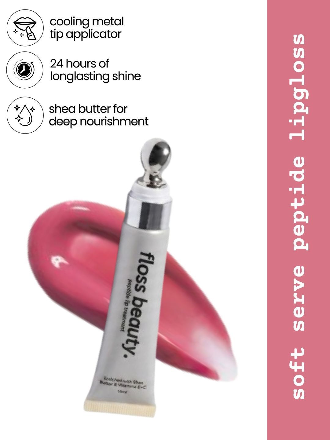 Floss Beauty Peptide Lip Treatment - 15 ml - Soft Serve-image-30