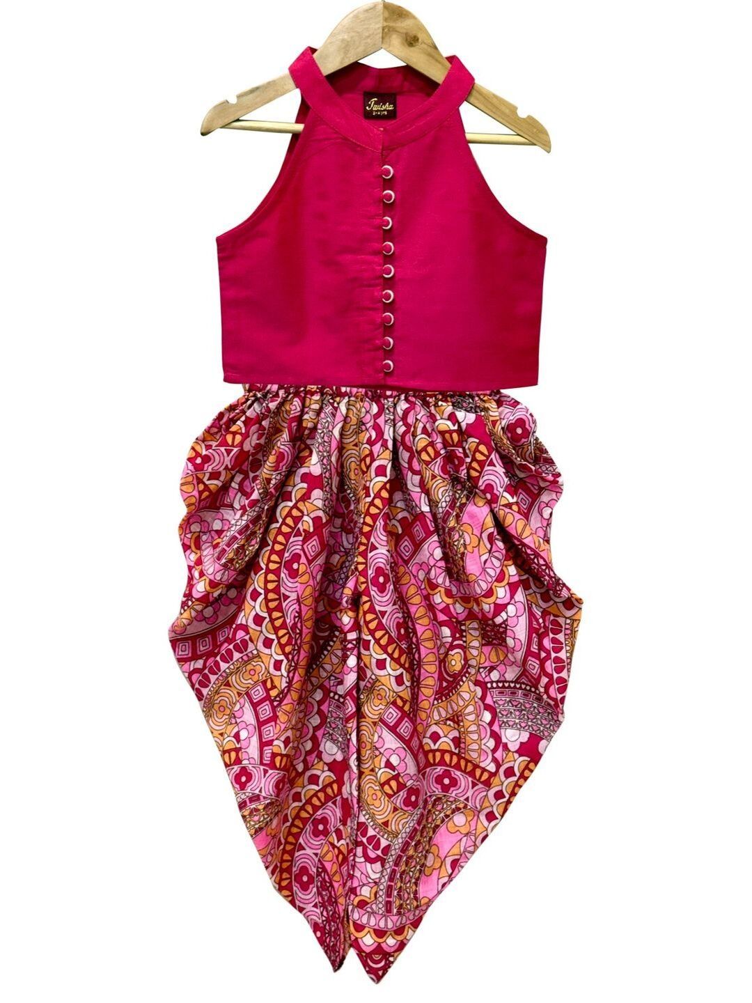 Twisha Girls Top with Dhoti Pants-image-23