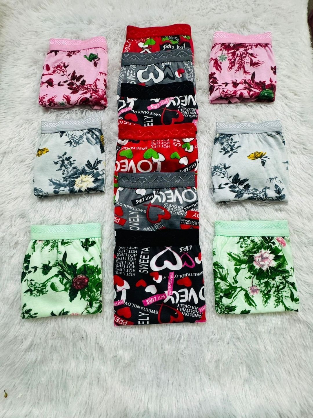 THE TUSHT Women Pack of 12 Printed Basic Briefs-image-45