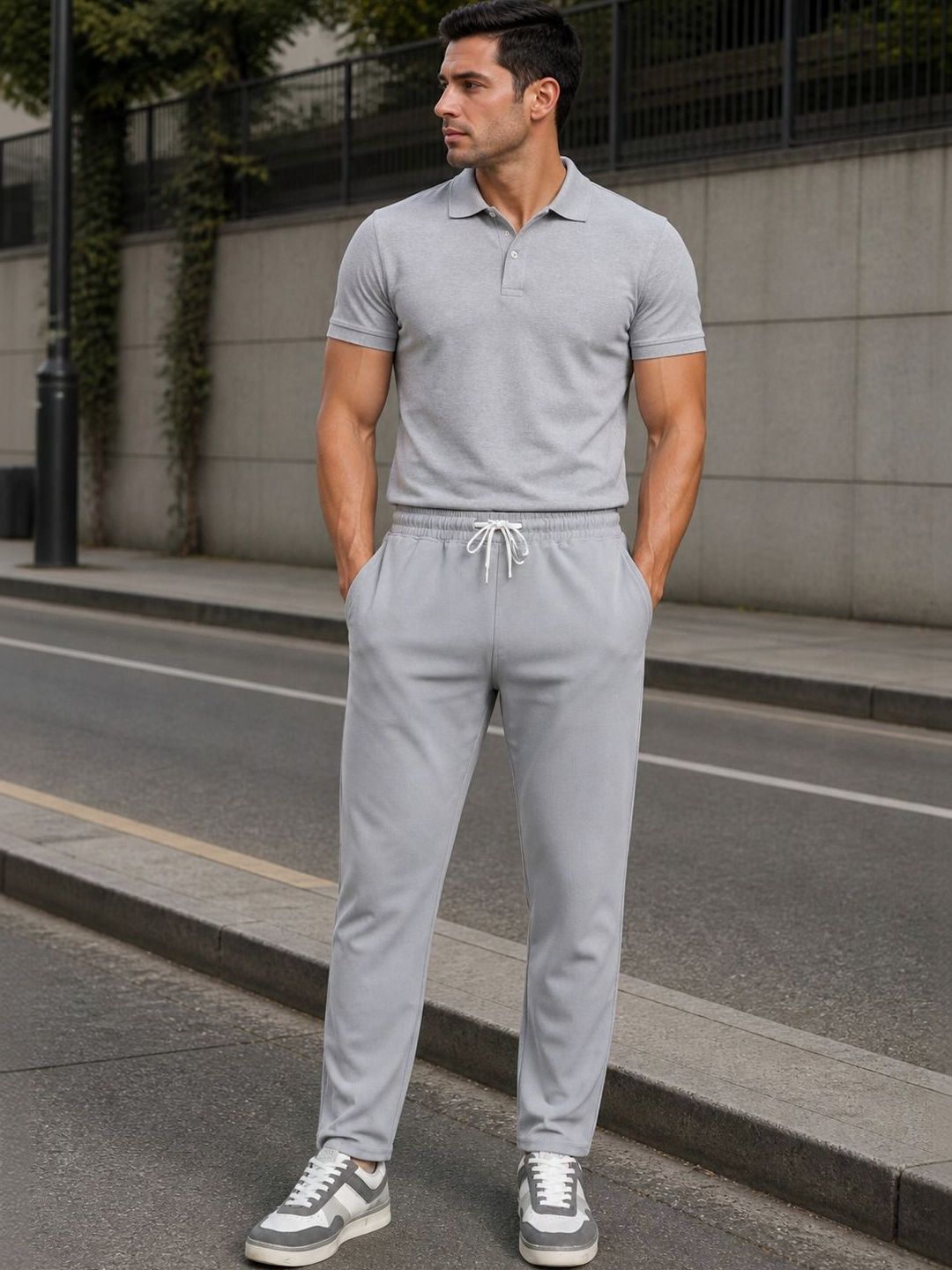HERE&NOW Men Regular Fit Track Pants-picture-13