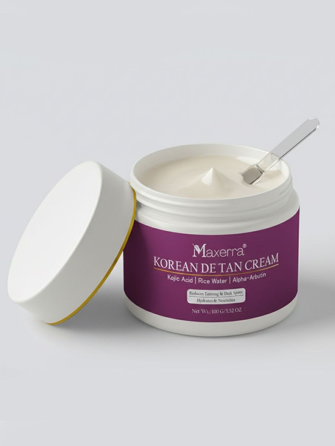 Maxerra Korean De Tan Cream With Kojic Acid & Rice Water - 100 g-image-43