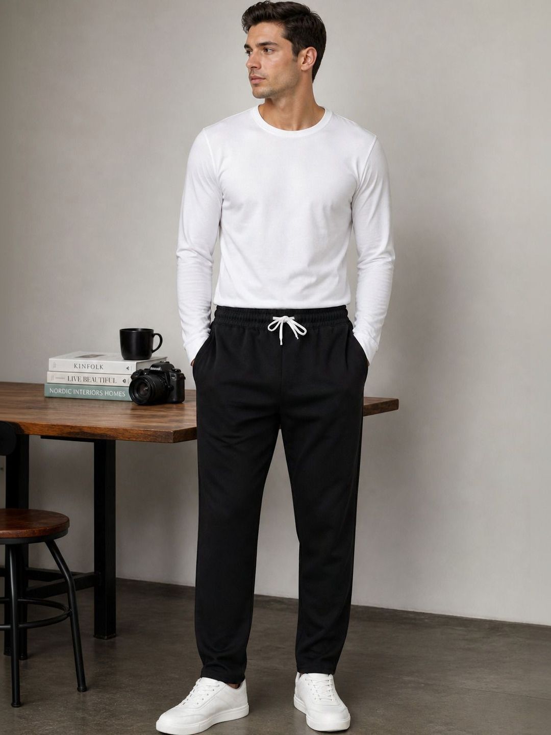 HERE&NOW Men Regular Fit Track Pants-picture-20