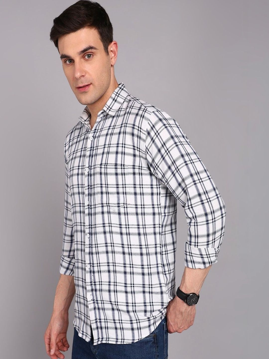 SZN Men Checked Casual Shirt-image-29