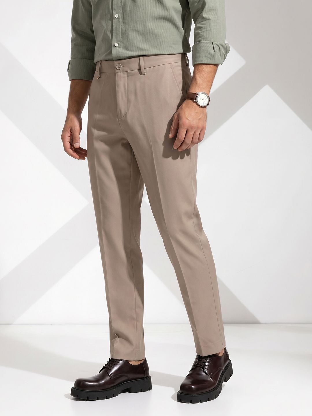 INVICTUS Men Woven Formal Trousers-picture-30