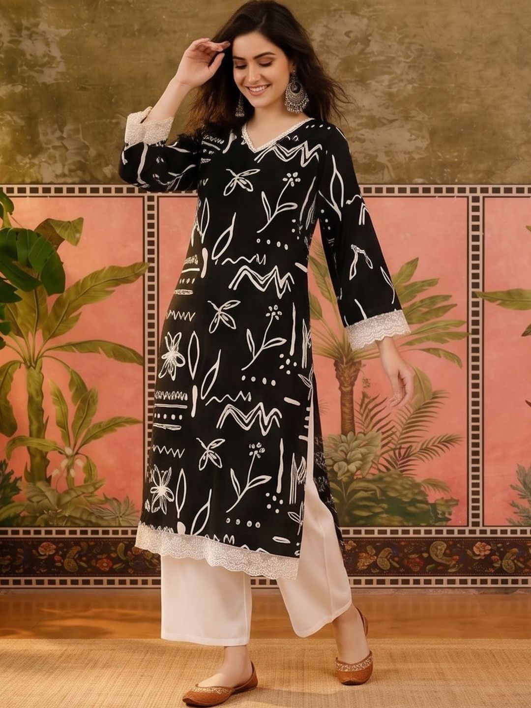 Sangria Women Printed Kurta-image-20