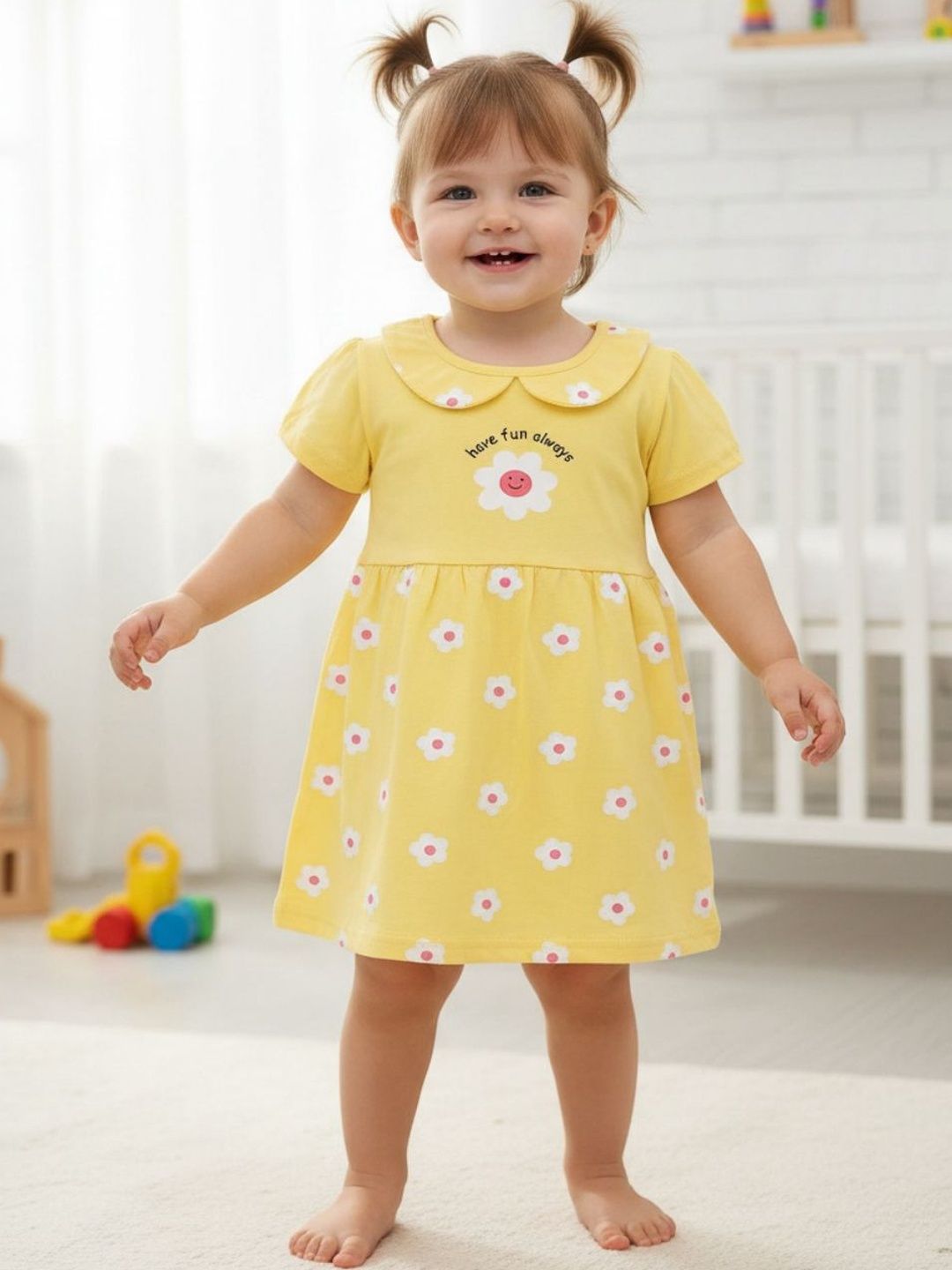 V-Mart Floral Print Peter Pan Collar Fit & Flare Midi Dress-picture-13