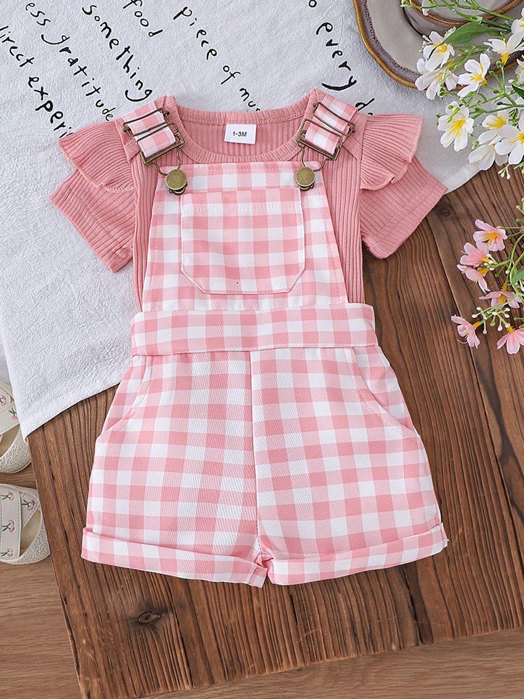 YK Girls Checked Jumpsuit-picture-26