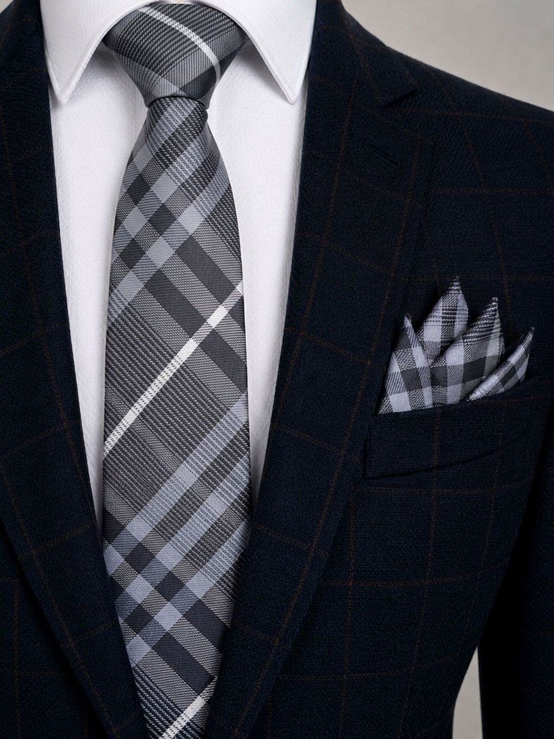 Cazzano Men Striped Skinny Tie-picture-17