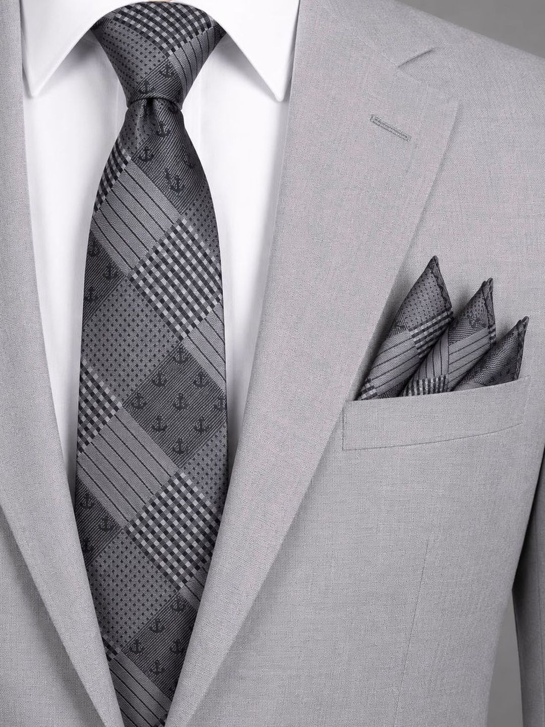 Cazzano Men Checked Skinny Tie-picture-34