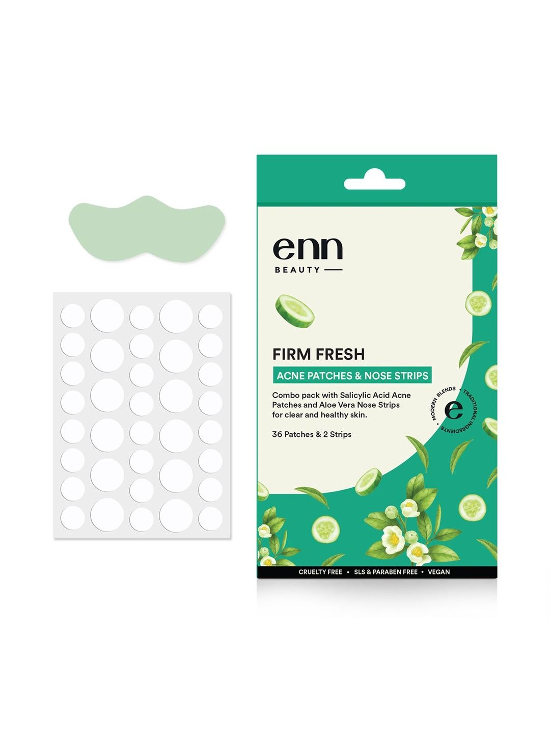 ENN 36 Pcs Firm Fresh Acne Patches & 2 Pcs Nose Strips-picture-5
