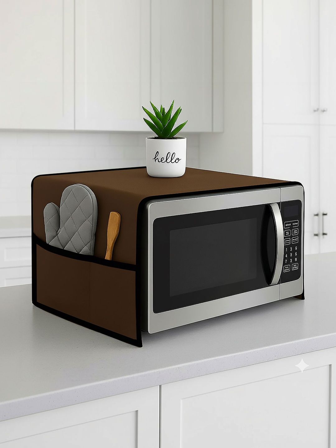 Fancy Walas Brown Microwave Oven Appliance cover-image-2