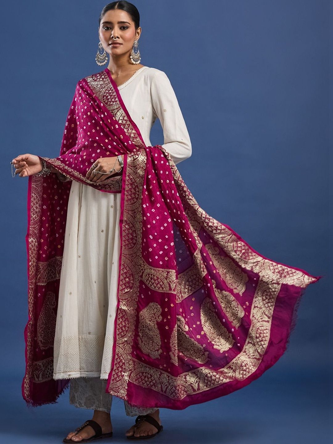 Taavi Dyed Art Silk Dupatta-picture-56