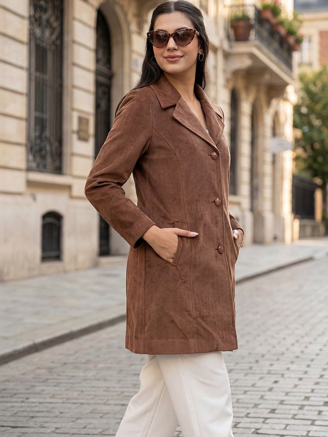 GFO Notched Lapel Single-Breasted Casual Blazers