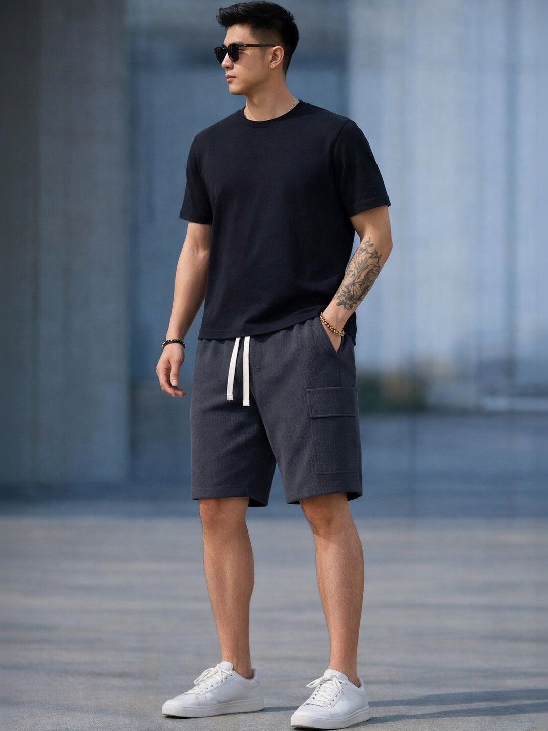 ROOPKAR Men Running Cargo Shorts-picture-31