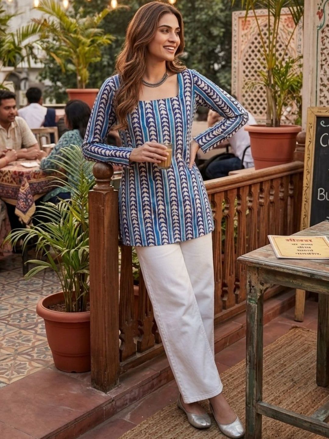 GENZILOOKS Print Ethnic Top-picture-29