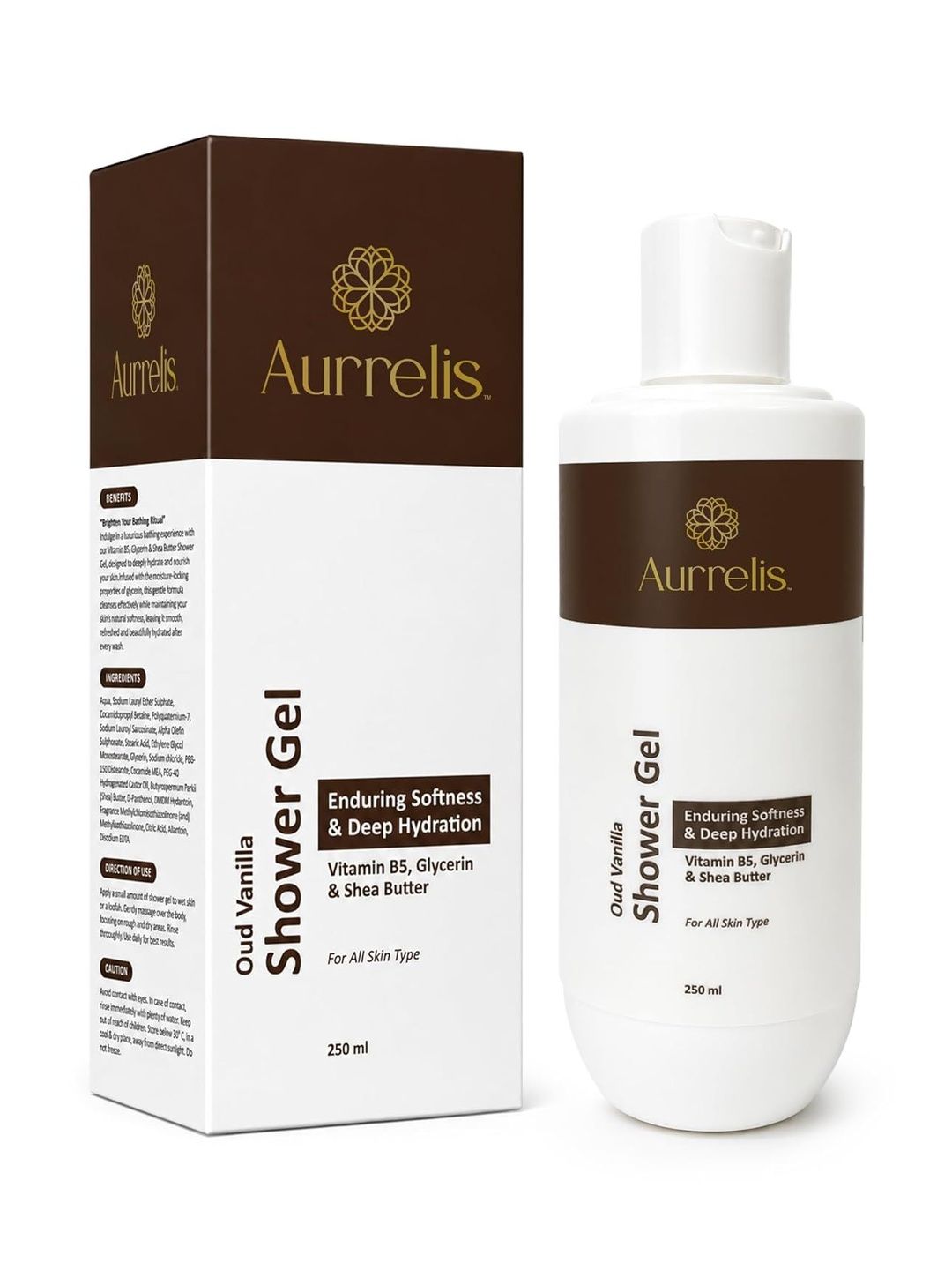 Aurrelis Oud Vanilla Moisture Body Wash - 250ml-image-35