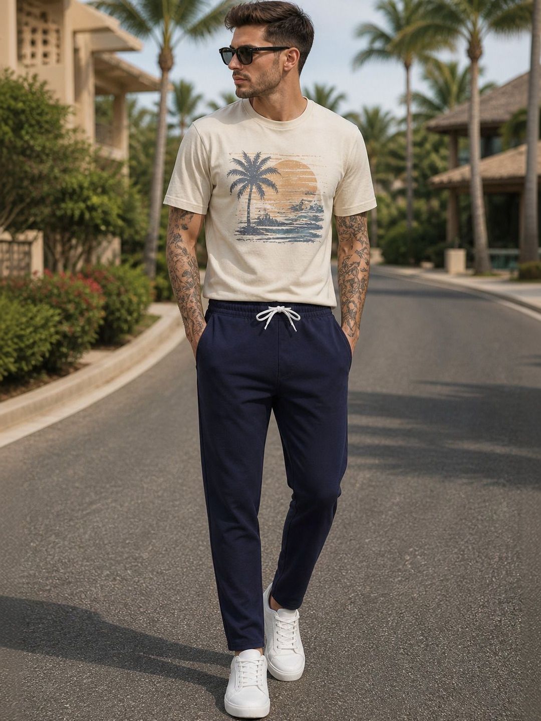 SAM AND GEO Men Regular Fit Training Track Pants-picture-40