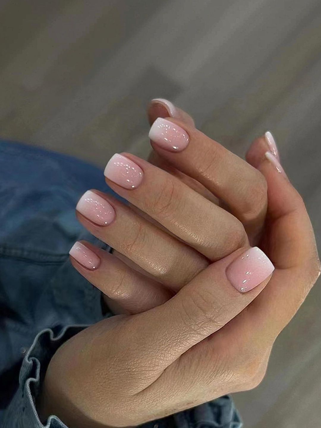 Nakhi Set of 24 Artificial Reusable Press On Nails - Pink Ombre-image-30