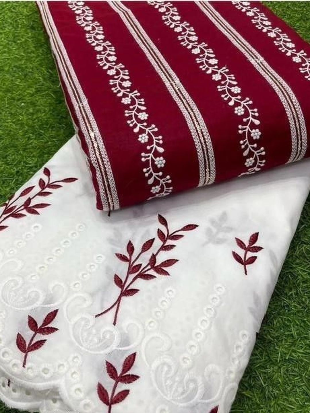 TRYSTON Embroidered Pure Cotton Unstitched Dress Material-picture-56