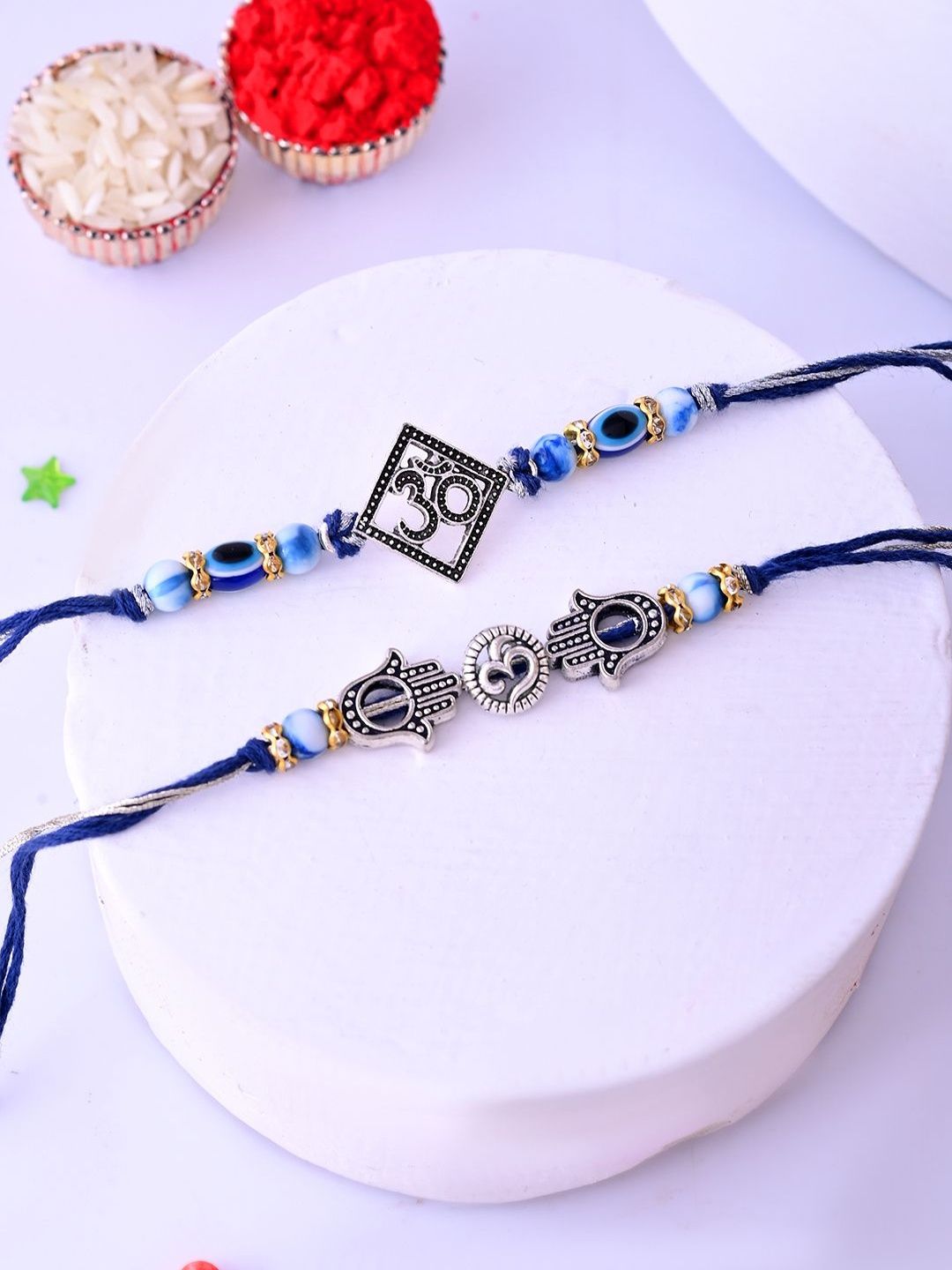 House of Pataudi Set Of 2 Thread Rakhi-picture-32