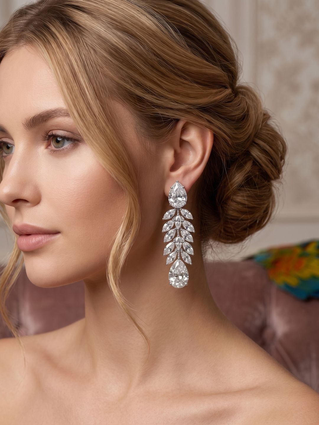 Anouk Teardrop Shaped Drop Earrings-picture-25