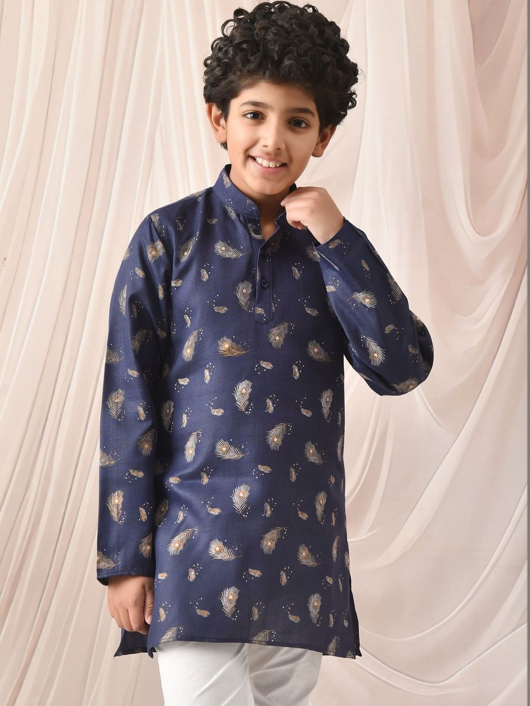 joley poley Boys Ethnic Motifs Printed Indie Prints Kurta-image-36