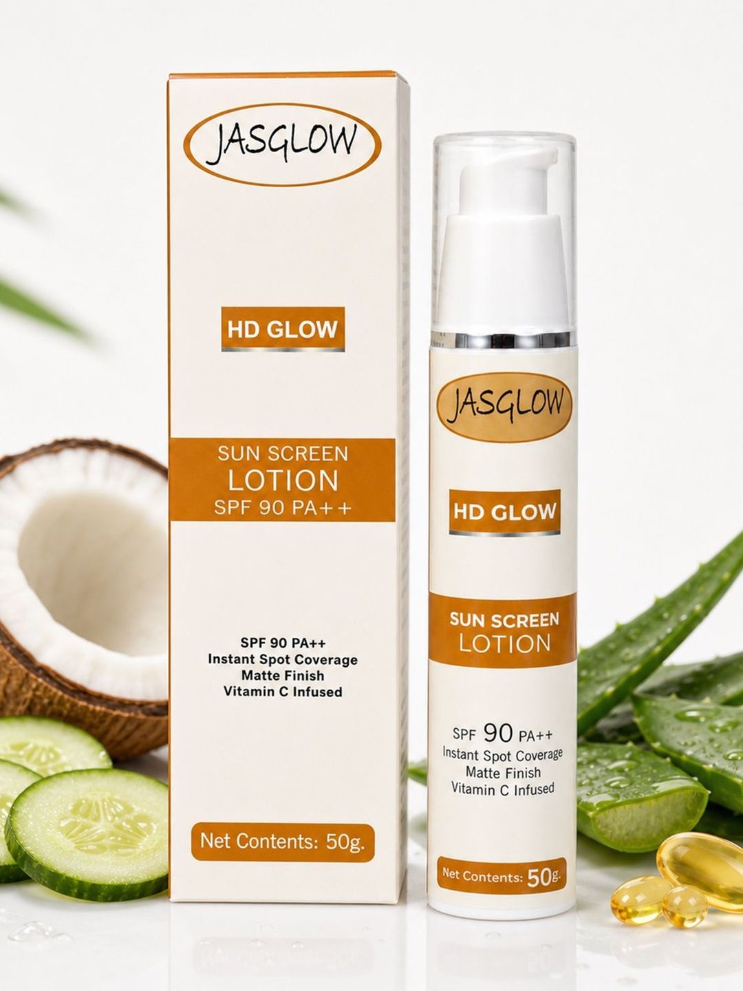 JASGLOW Sunscreen Lotion SPF 90 PA++ - 50 g-image-5