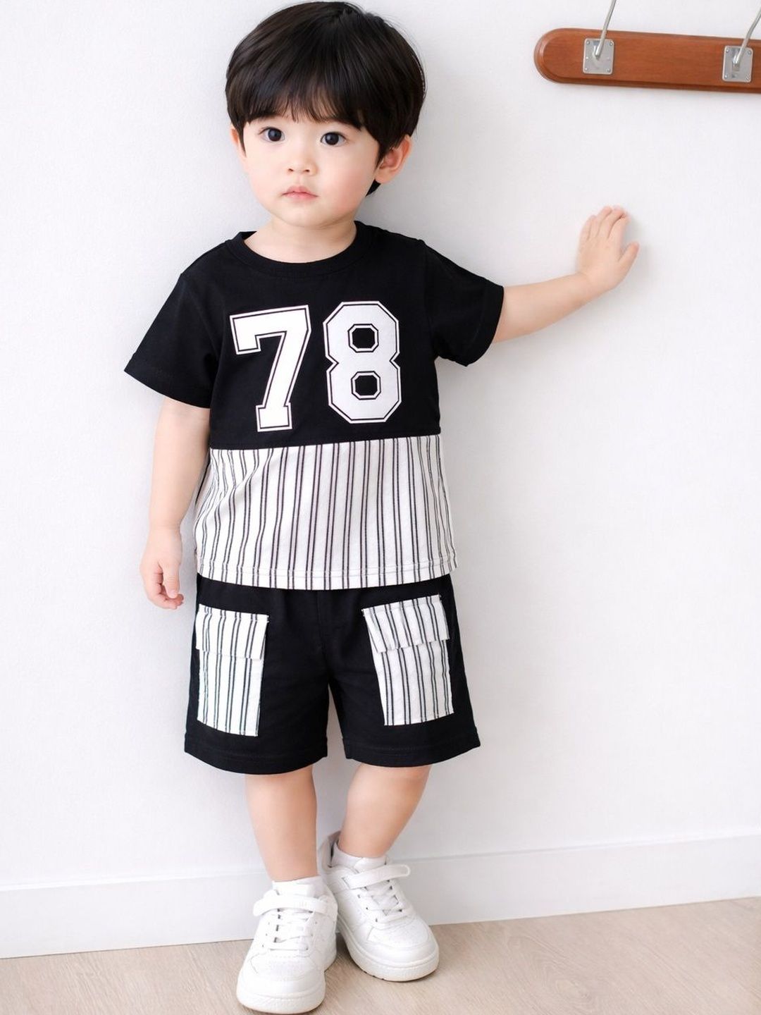 BAESD Unisex Kids Printed T-shirt with Shorts-picture-33