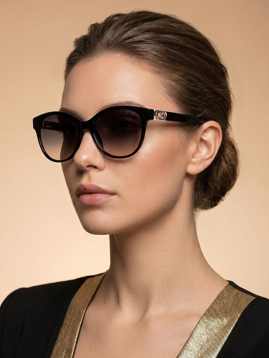 IRUS by IDEE Women Brown Lens & Black Other Sunglasses with-picture-52