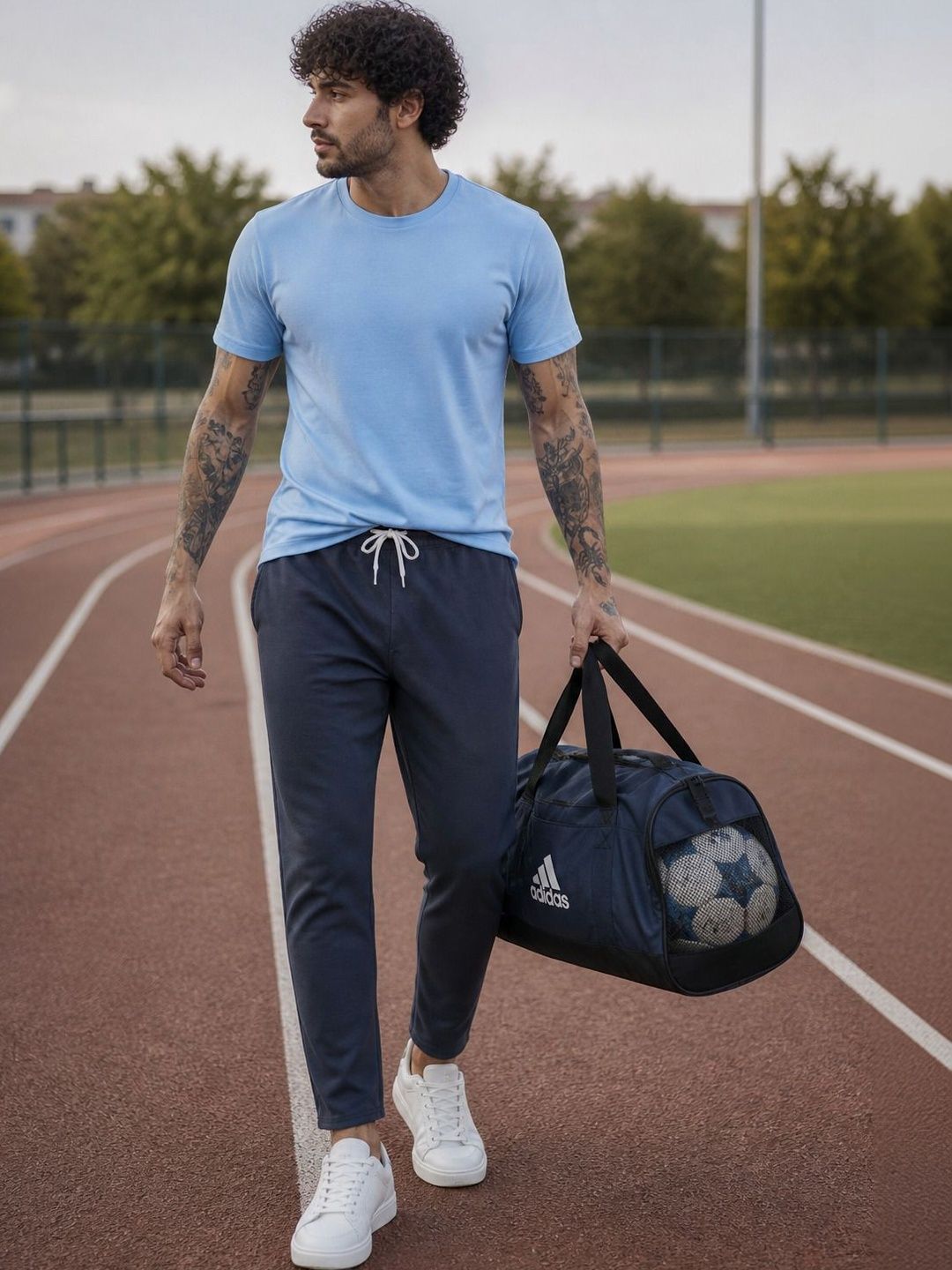 SAM AND GEO Men Regular Fit Training Track Pants-picture-37