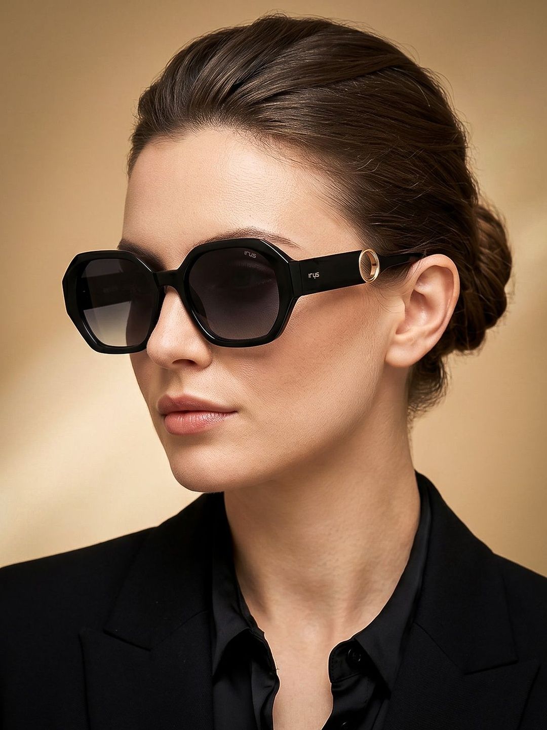 IRUS by IDEE Women Grey Lens & Black Other Sunglasses with-picture-36
