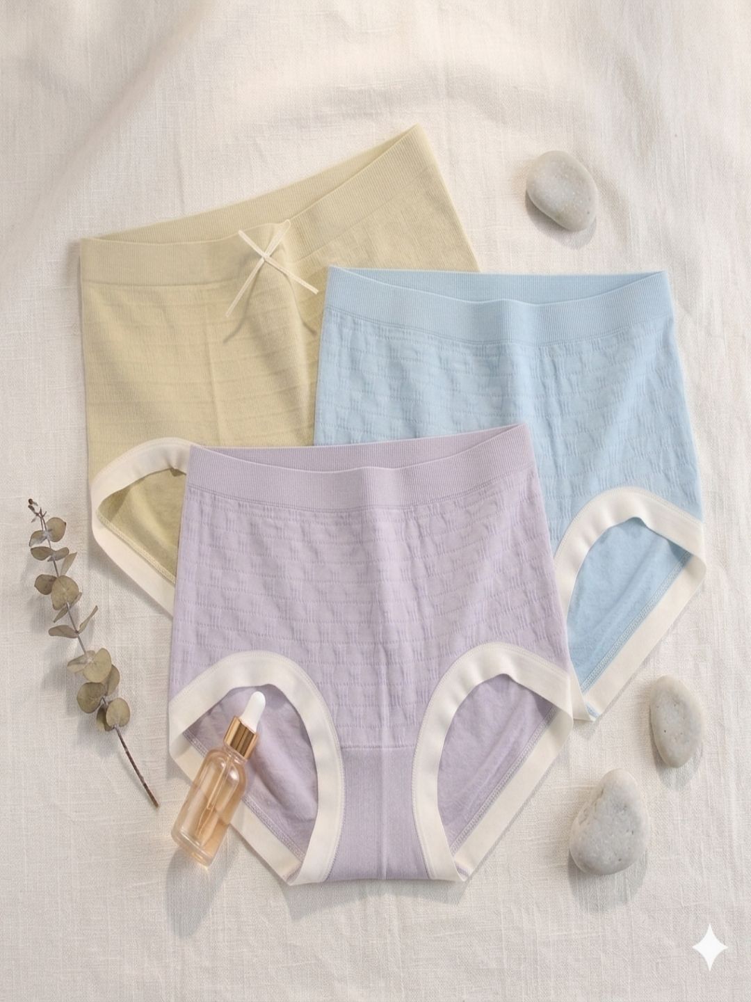 HERE&NOW Women Self Design Assorted Cotton Basic Briefs-picture-28