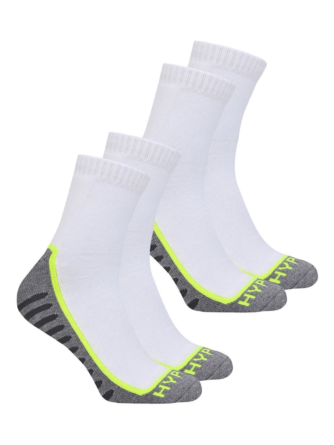 HYPR FIT Unisex Pack of 2 Cotton Colourblocked Ankle Length Socks-picture-41