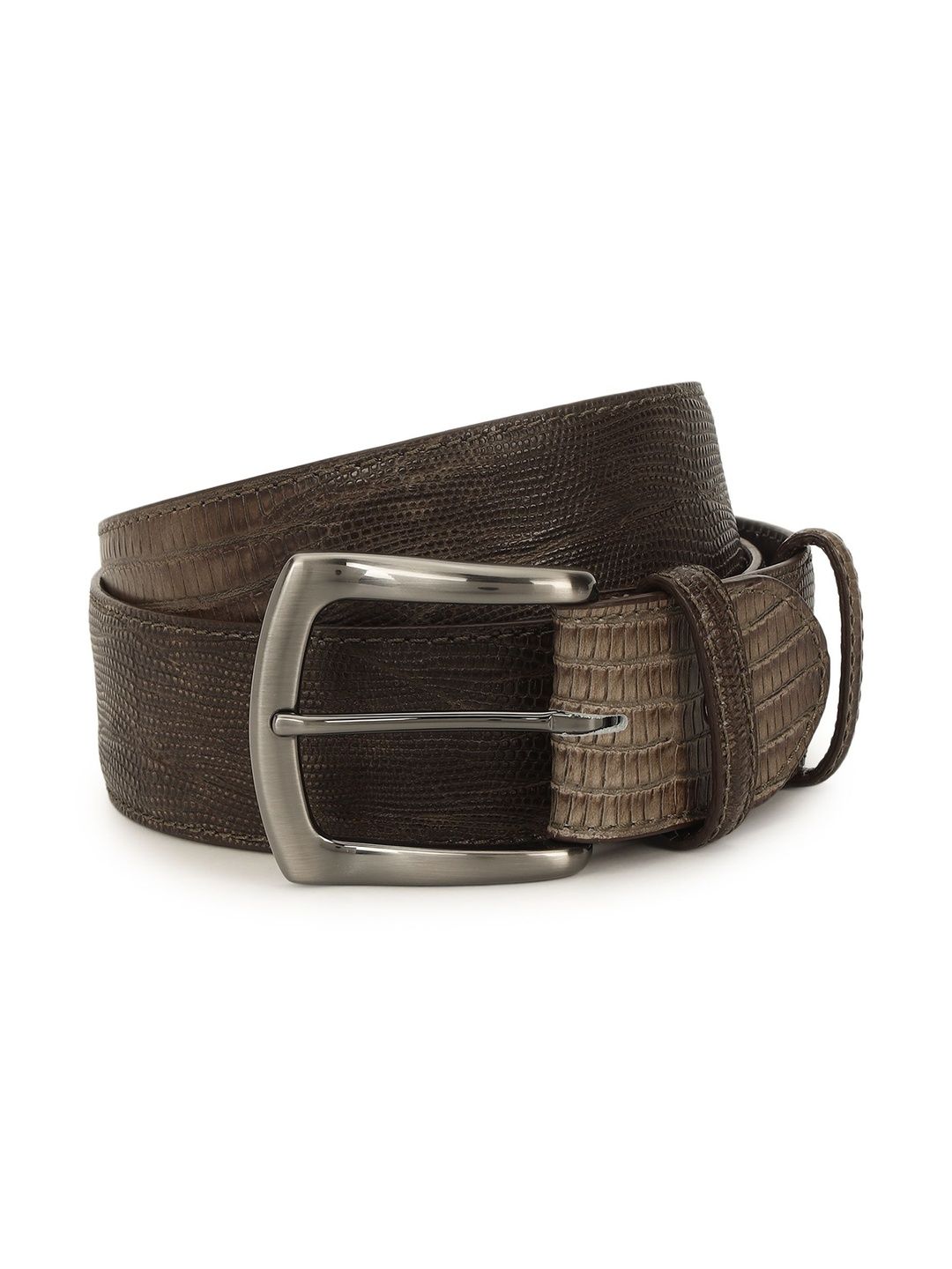 ELLIOT RHODES Men Textured Leather Belt-image-30