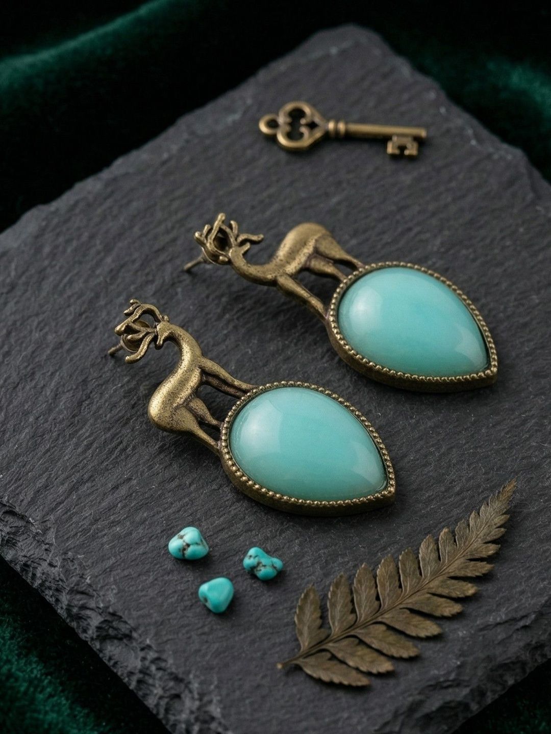 Bhagya Lakshmi Animal Shaped Drop Earrings-picture-43