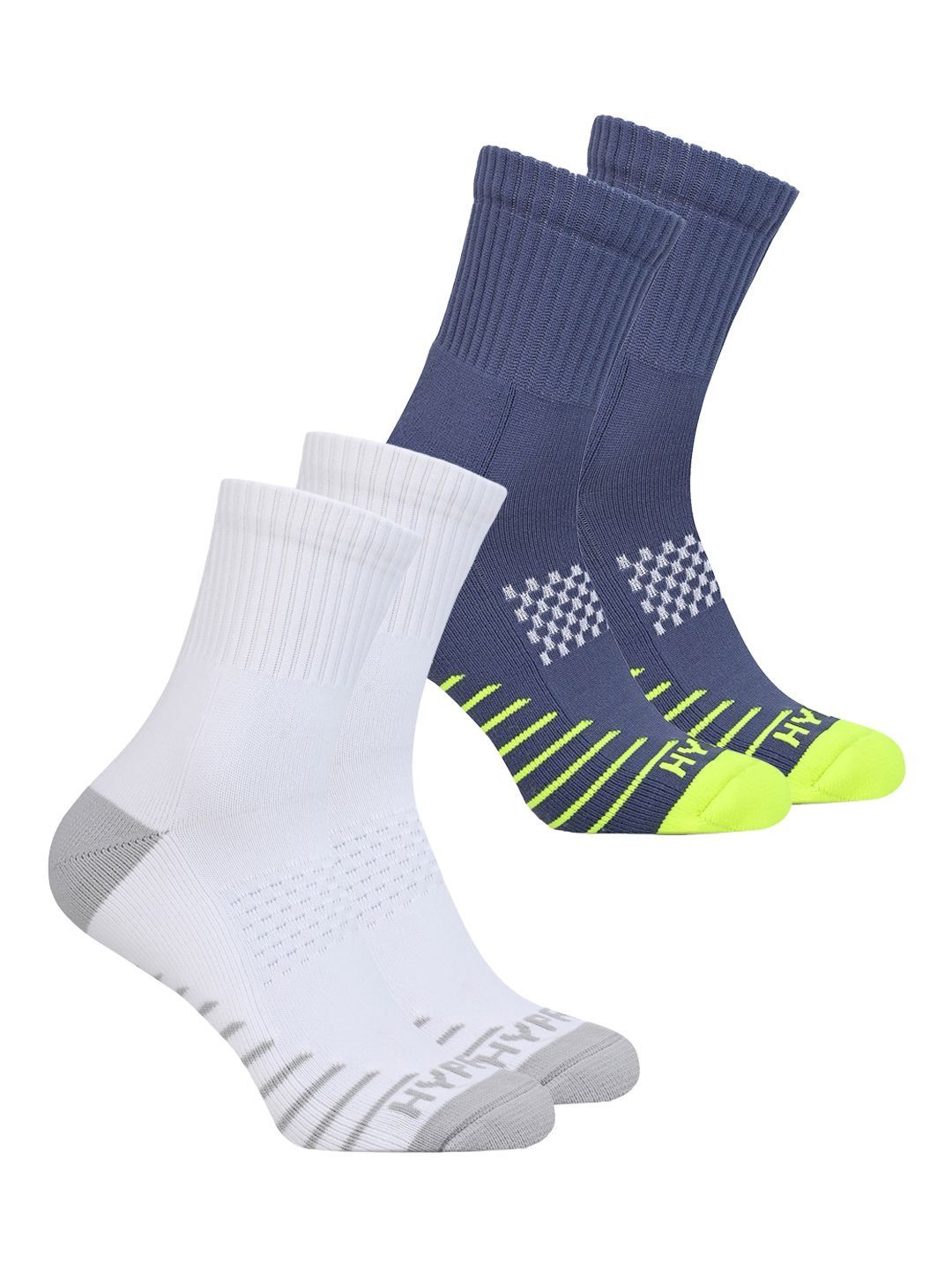 HYPR FIT Unisex Pack of 2 Patterned Above Ankle Socks-image-37