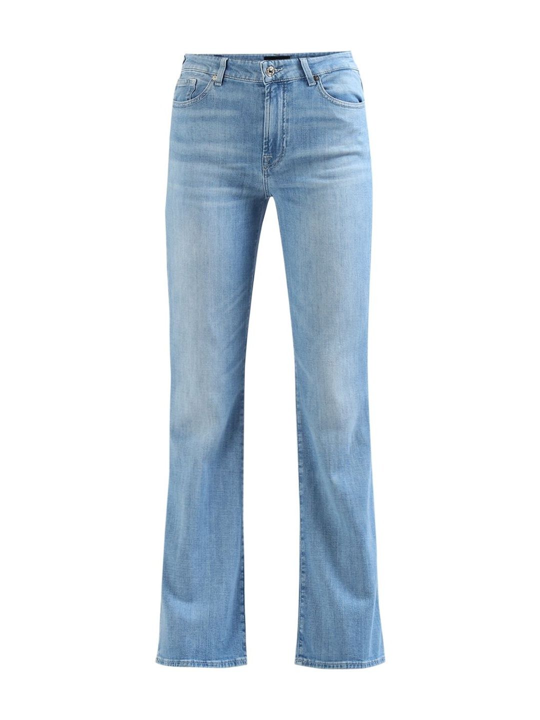 7 For All Mankind Women Regular Fit Mid-Rise Light Fade Stretchable Bootcut Jeans-picture-16