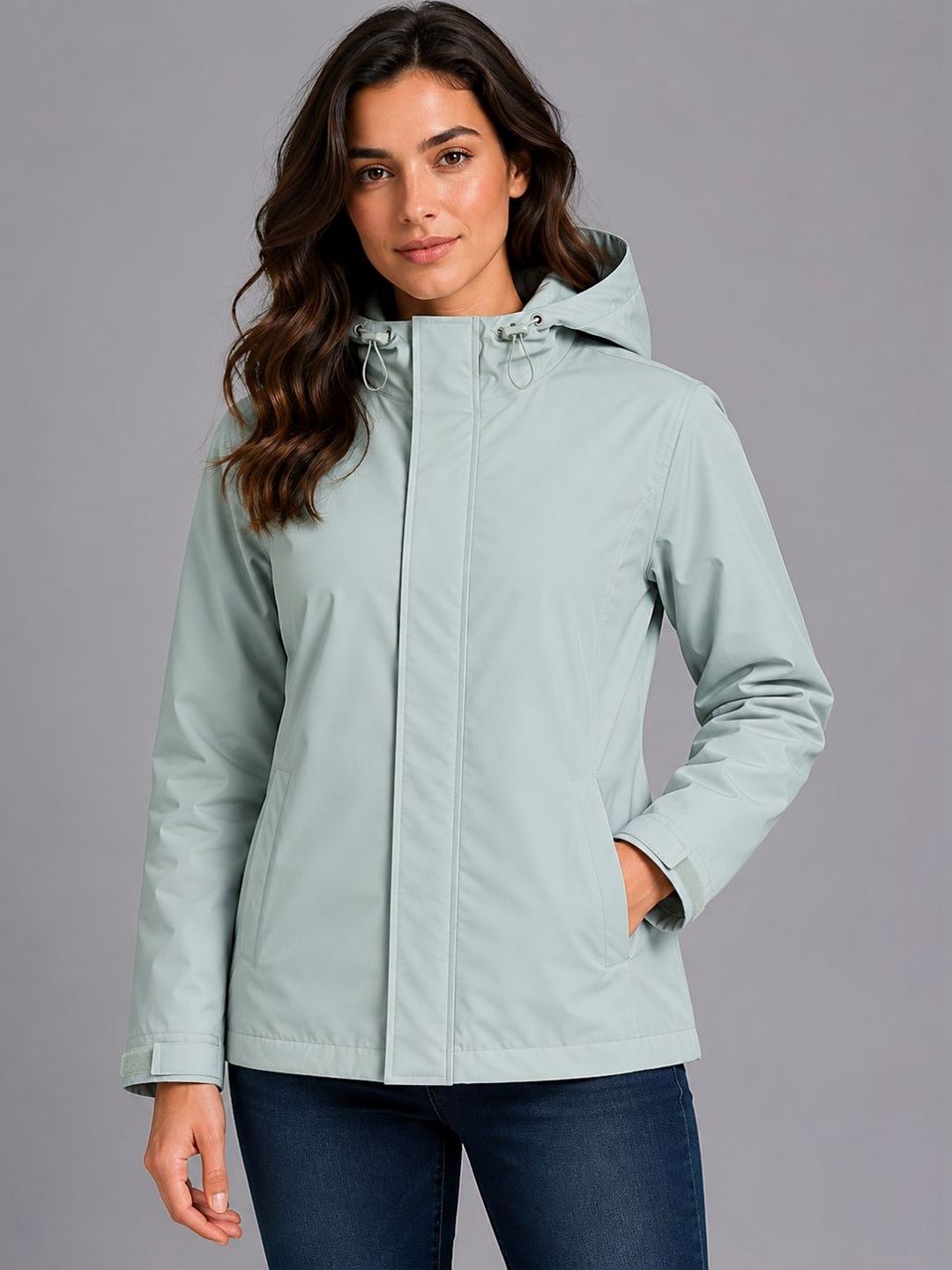 HOUSE OF VEDAS Waterproof Hooded Rain Jacket-picture-14