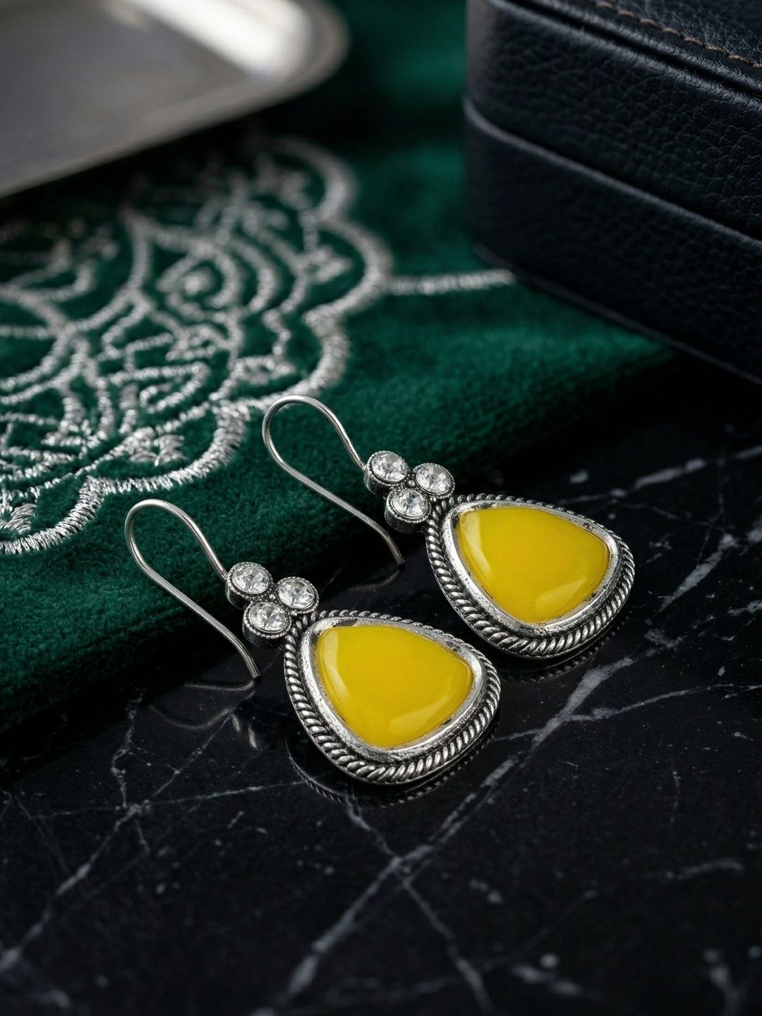 Bhagya Lakshmi Geometric Drop Earrings-picture-24