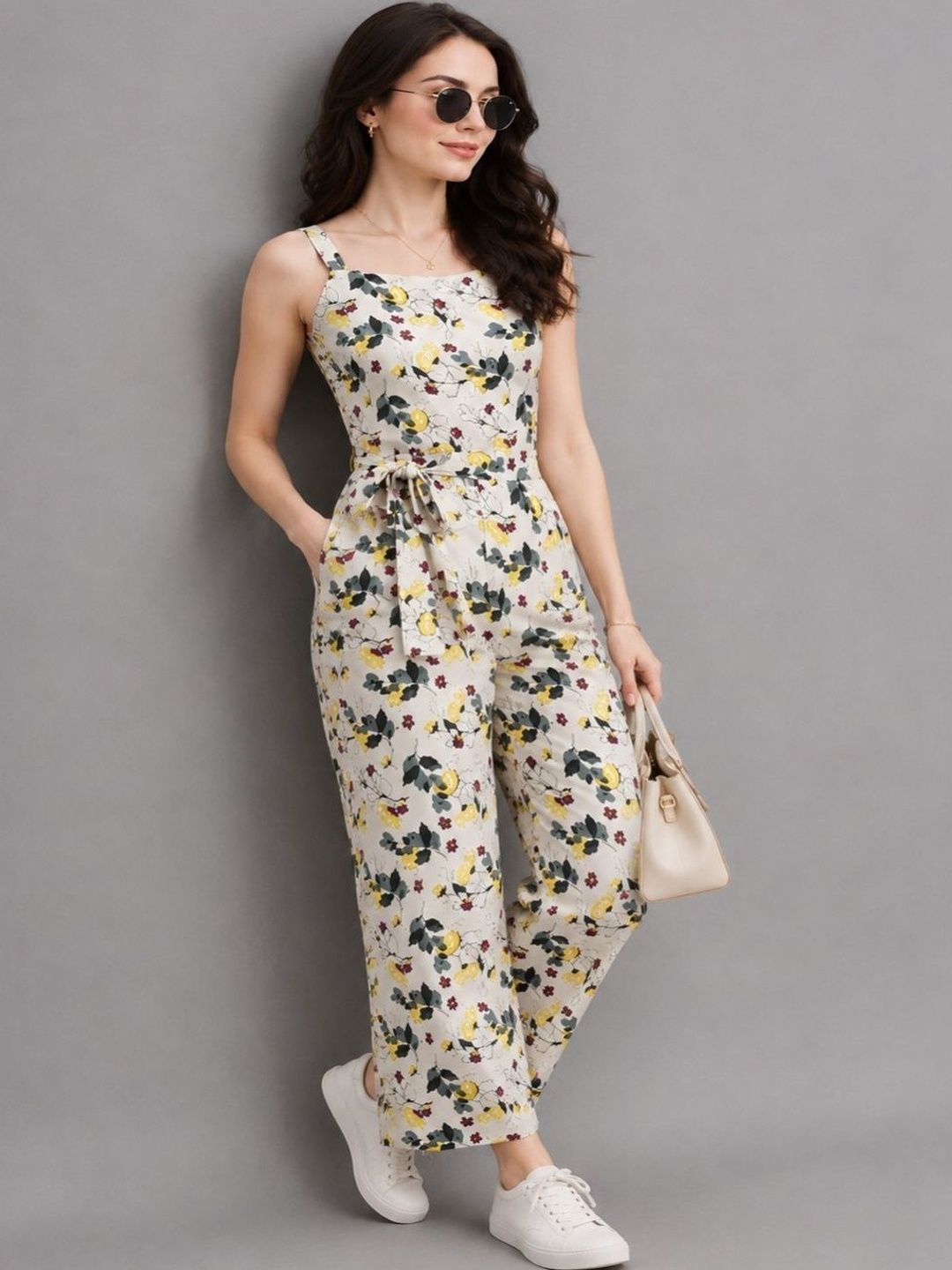 Mast & Harbour Women Printed Embellished Sleeveless Basic Jumpsuit-picture-35
