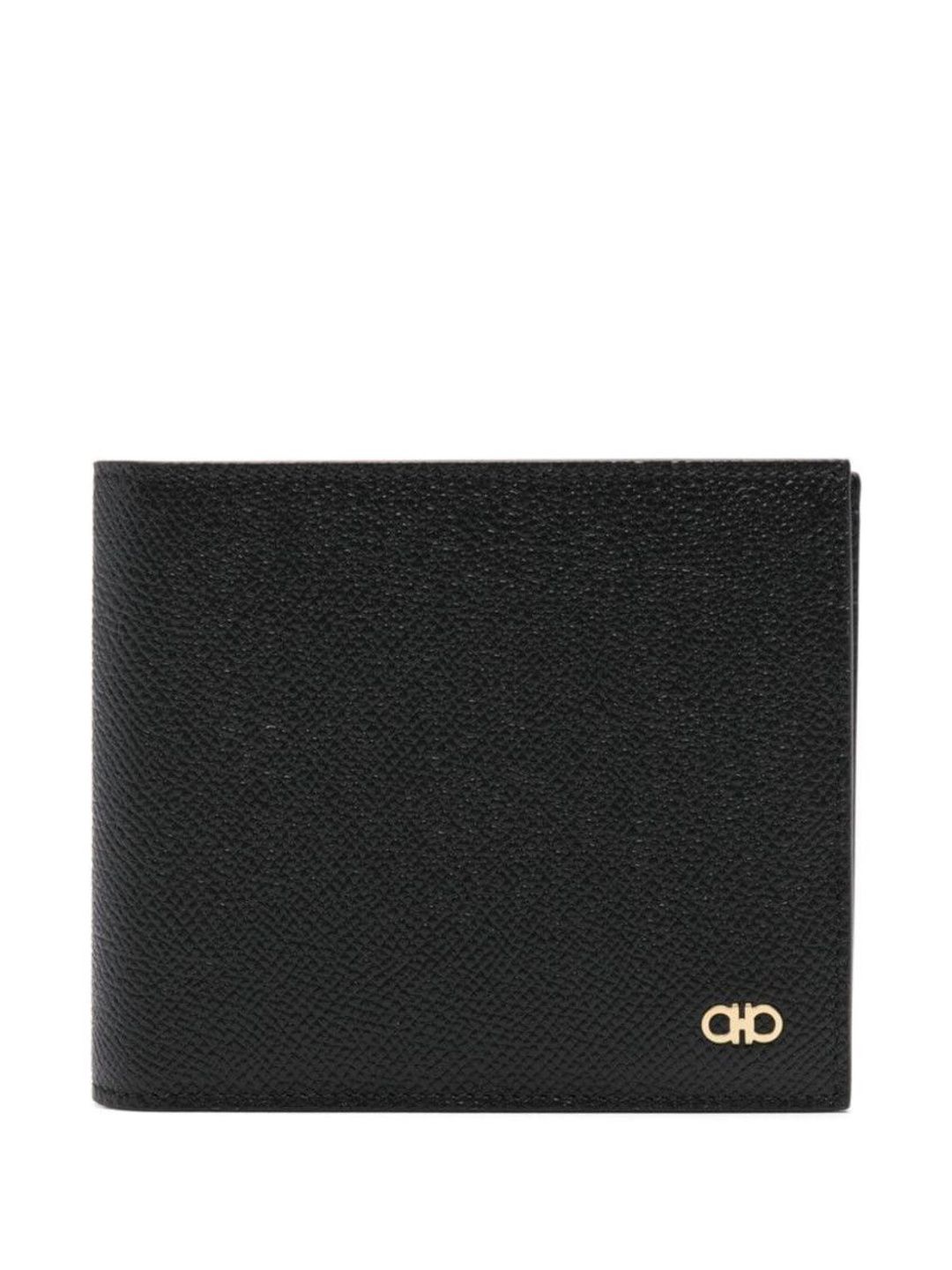 Ferragamo Black Logo Textured Wallet-picture-16