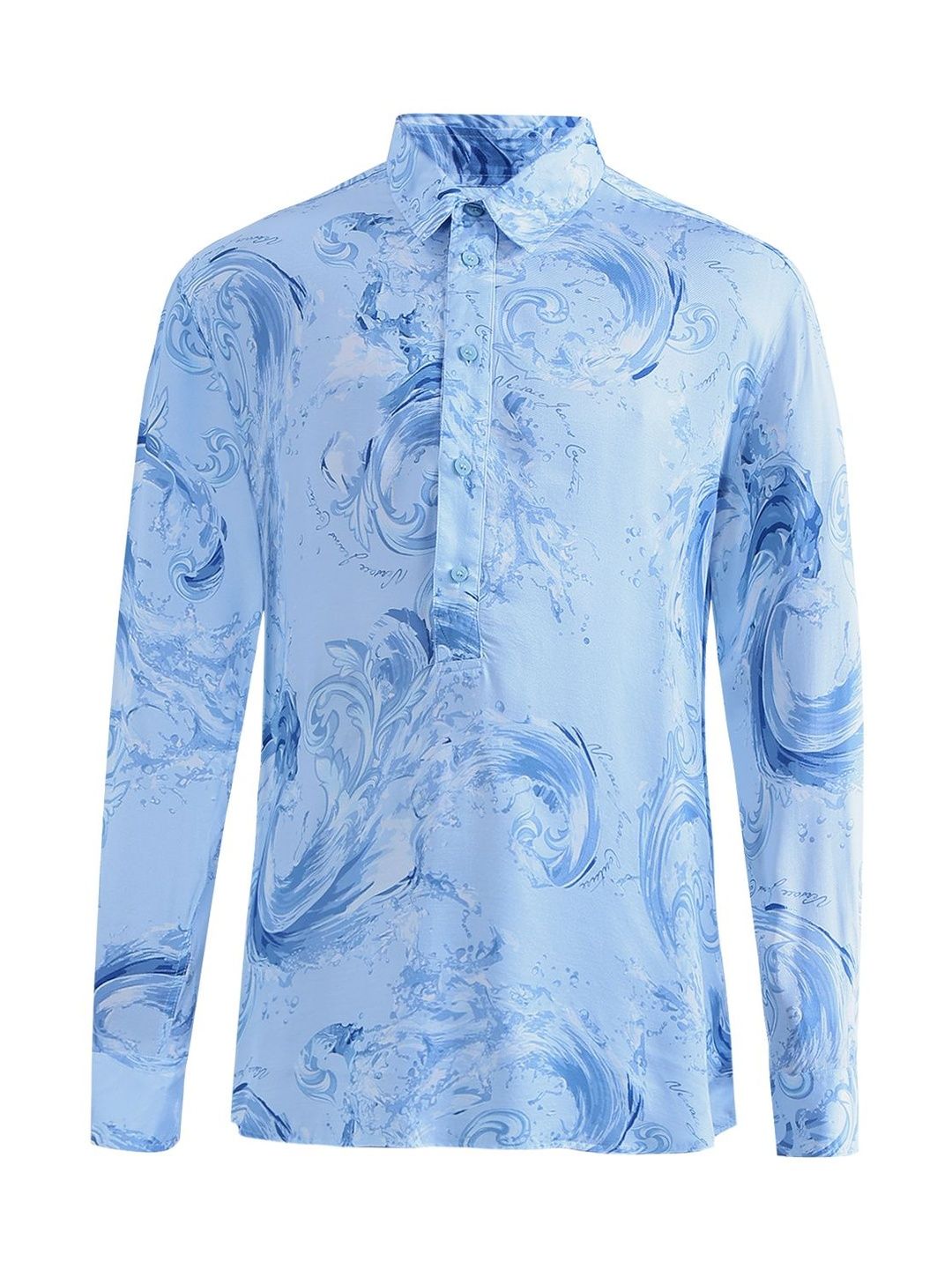 Versace Jeans Couture Men Printed Casual Long Sleeves Shirt-picture-58