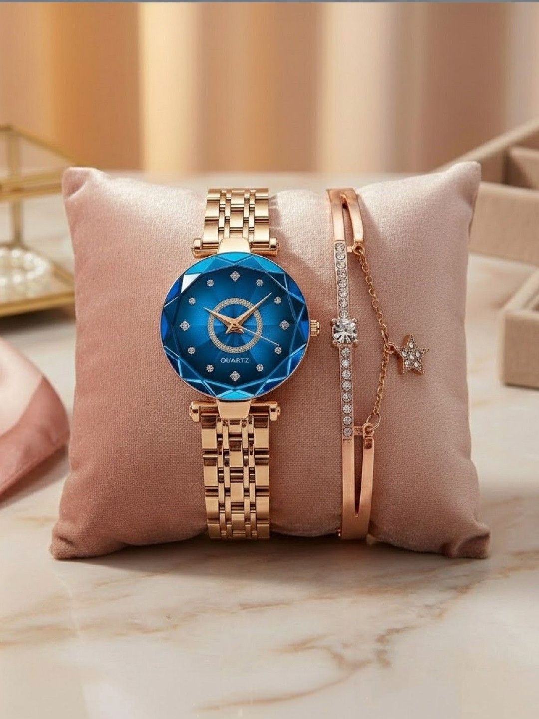 Moda Rapido Women Dial & Bracelet Style Straps Analogue Watch Moda Blue berry&star BraceletMG-picture-11